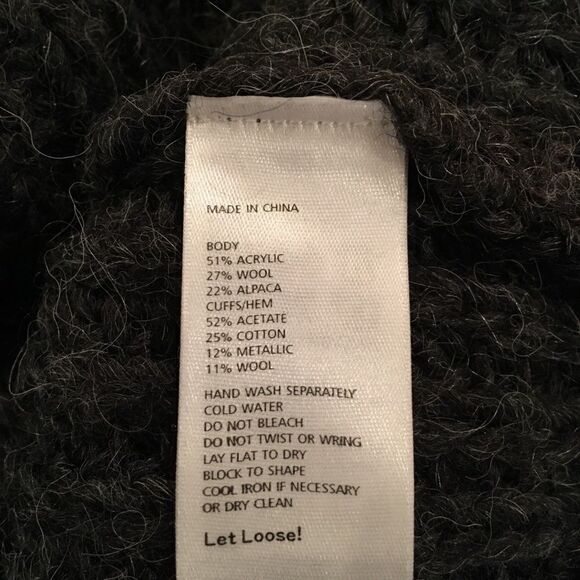 𝅺euc Kate Spade Saturday cozy crew neck sweater xl - Picture 5 of 5